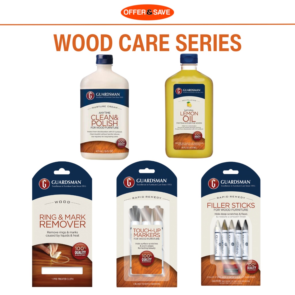 Guardsman Wood Care Series Clean & Polish Cream / Touchup Markers