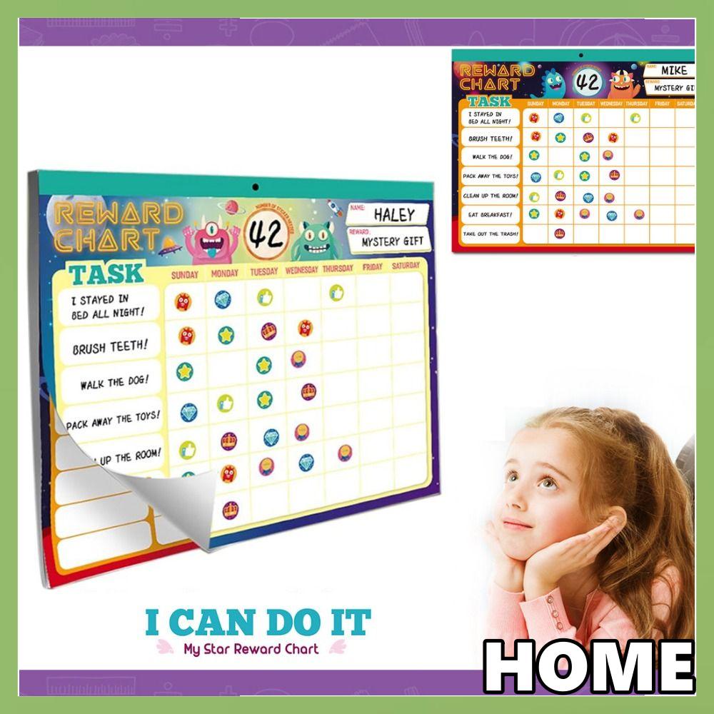 ALLGOODS Magnetic Routine Form, Tear Sheet Whiteboard Behavior Reward ...