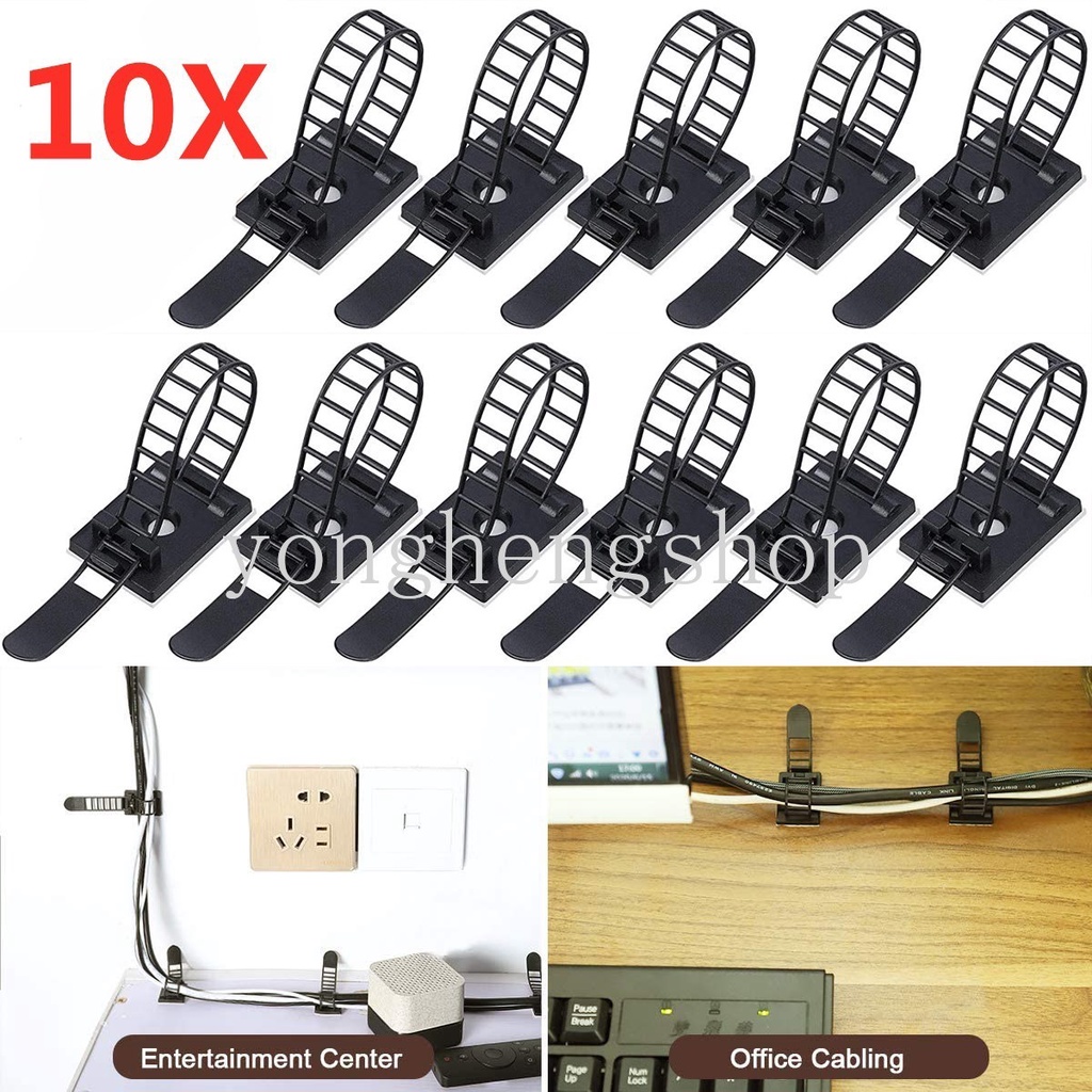 MOLUCKFU 10-Pack Cord Winder – Extension Cord Holder For Wire, Rope, And Cable Storage – Built-in Handle & Hook Hole, Plastic, 12x9.1x0.75 Cm, For Home, Office, Garage, RV, And Boat