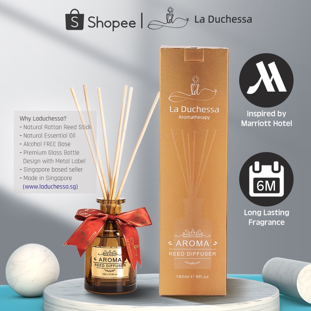 La Duchessa Reed Diffuser, 180ml | Inspired by Marriott Hotel ...