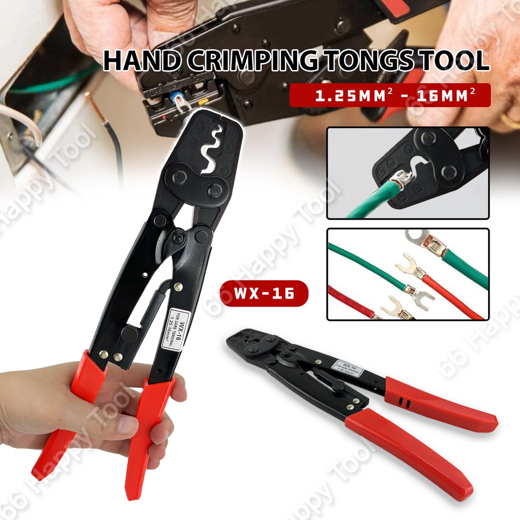 WX-16 YTH-38 Multi-functional Hand Crimping Tool Plier 1.25-16mm2 Clamp ...