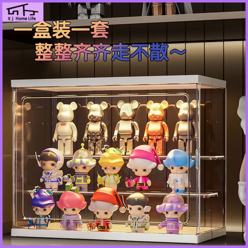 LED Lights Popmart Display Boxes Acrylic Figurine Display Boxes ...