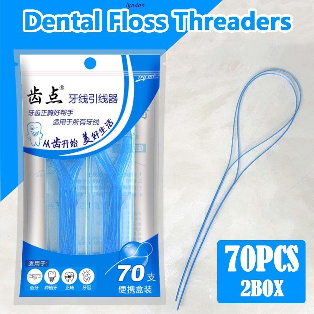 LYNDON Dental Floss Threaders, Nylon Loop Design Orthodontic Tooth ...