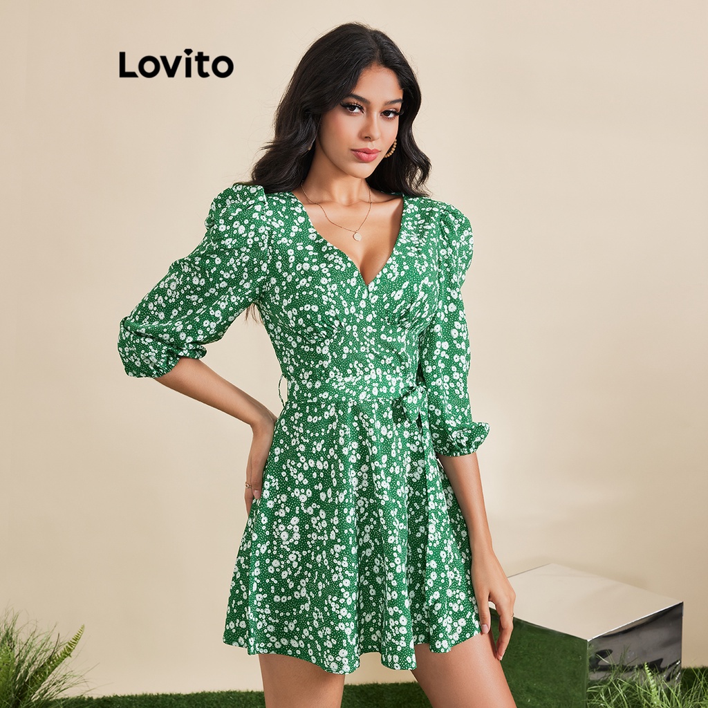 Casual deals dress green