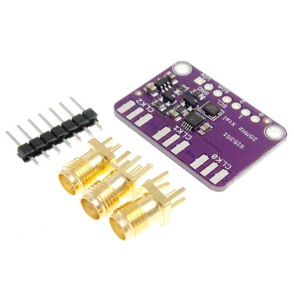 DC 3V-5V CJMCU-5351 Si5351A Si5351 I2C Clock Generator Breakout Board ...