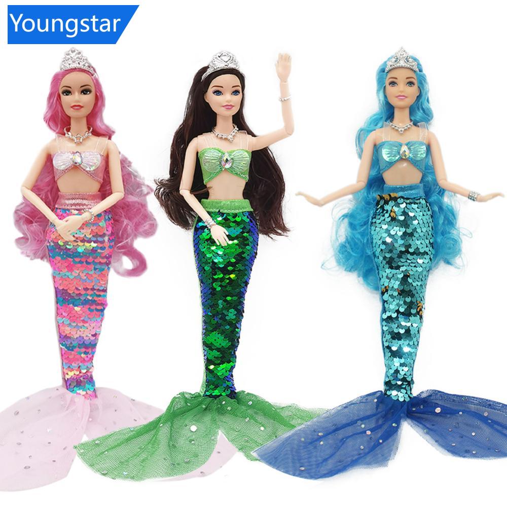  Barbie Doll, Mermaid Toys, Barbie Clothes And Accessories,  Fantasy Dress-Up Set