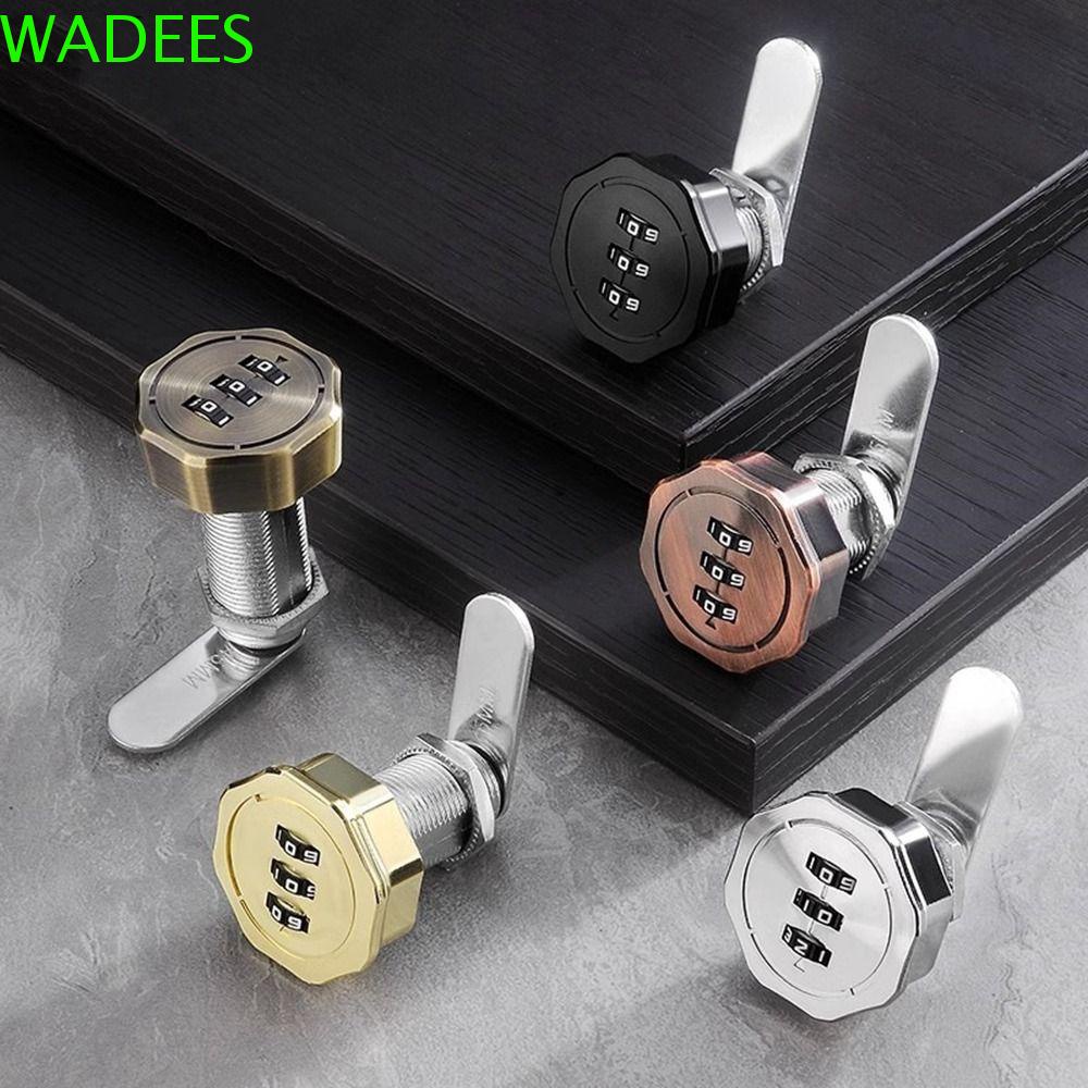 WADEES Mailbox Password Locker, Black/Silver Antitheft 3 Digital Code