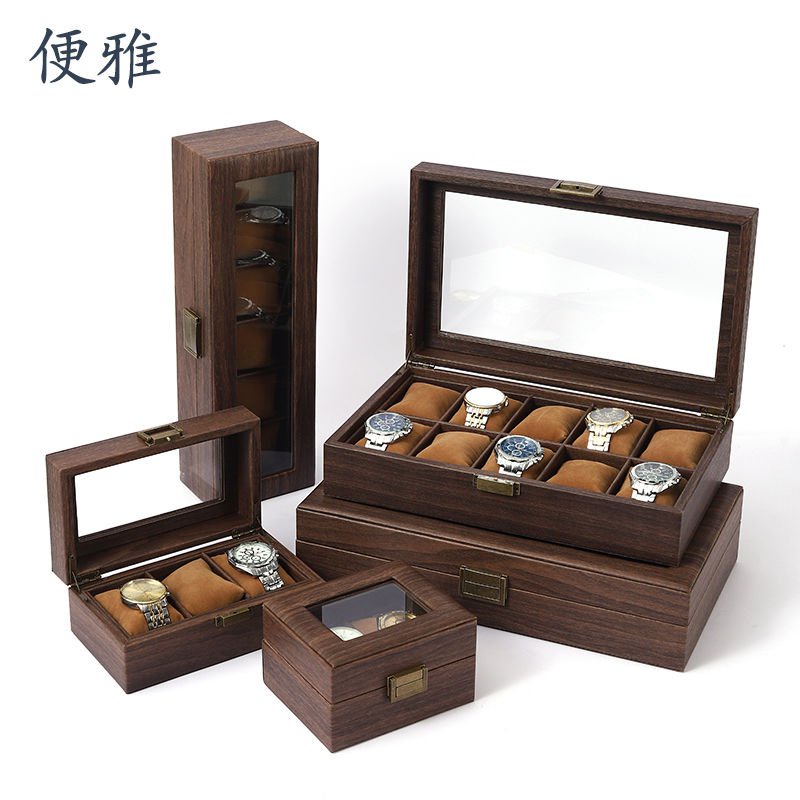 Real leather hot sale watch box