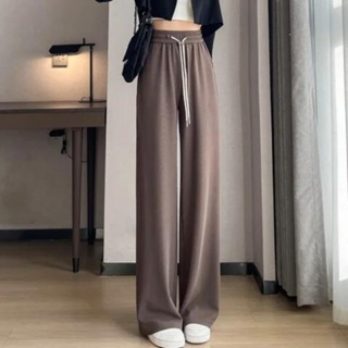 Figure-Flattering Versatile High-Waisted Wide Leg Trousers, Women's Ice  Silk Casual Loose Fit Straight Long Pants, Women's Casual Wide Leg High  Waisted Button Down Straight Long Trousers Pants (Color : :  Clothing, Shoes