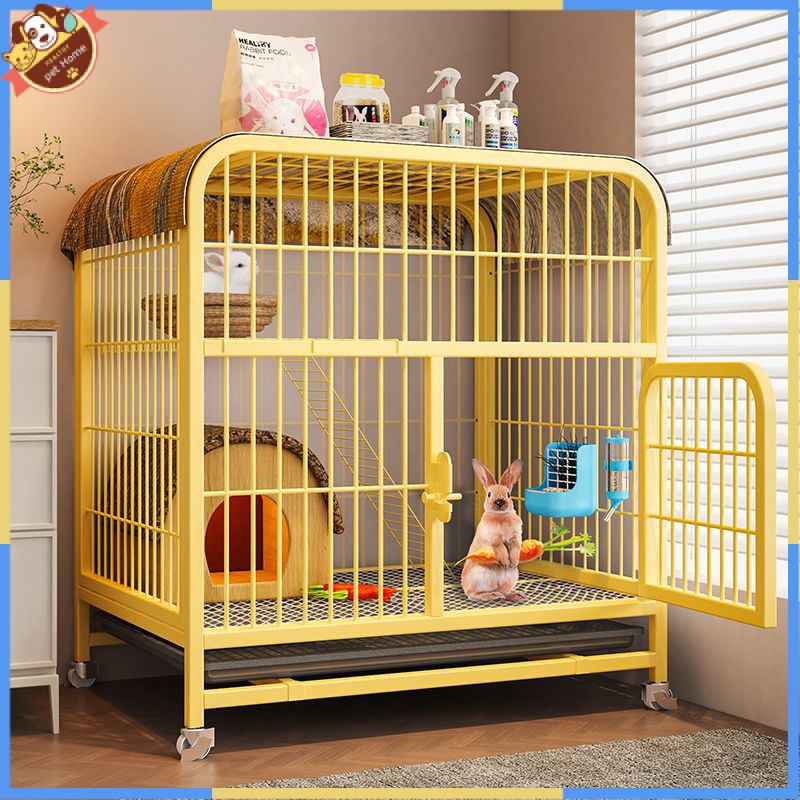 Rabbit Cage Household Double-Layer Extra Large Indoor Dedicated ...