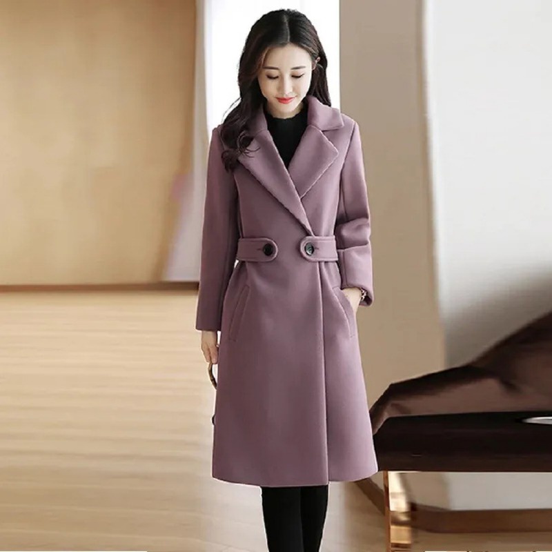 Casual wool hot sale coat womens