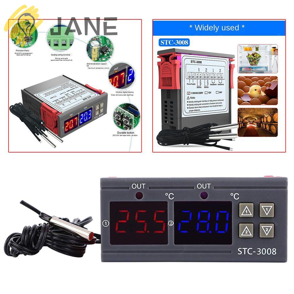 JANE Temperature Controller Heater Cooler 24V 12V STC3008 Shopee