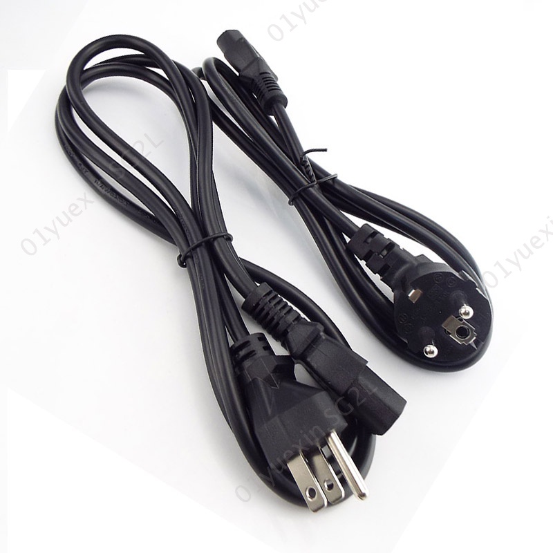 AC Power Supply Cable 1.5m EU IEC C13 Computer Copper Wire Connector