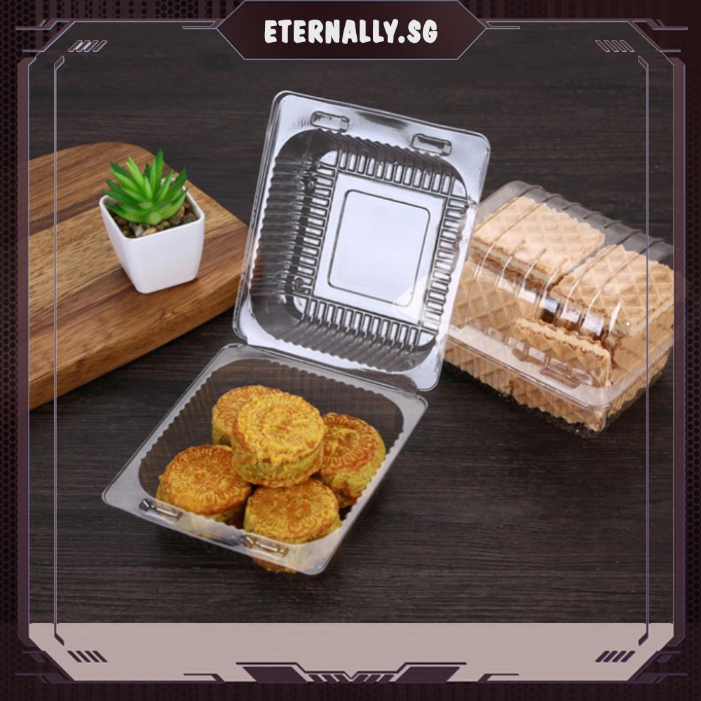 [eternally.sg] 100 Pcs 5 In Plastic Food Containers Disposable Clear