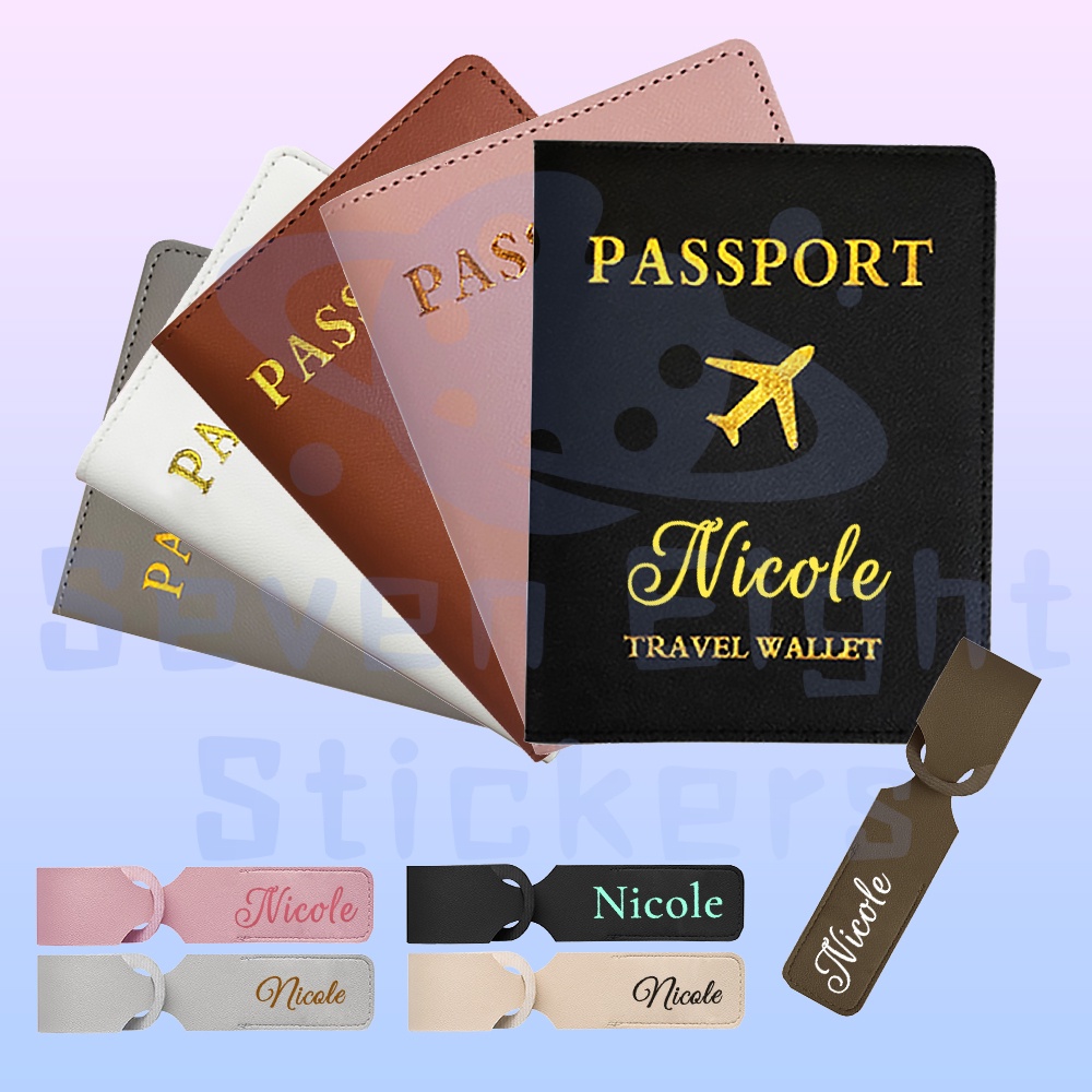 Personalised Passport Cover with Names Engraved Passport Holder for — free download