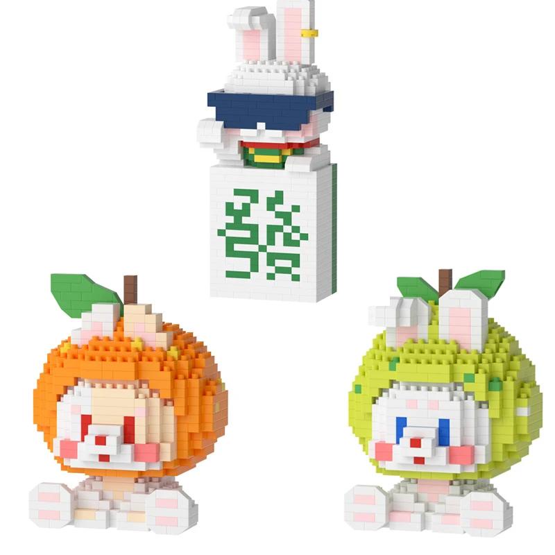 READY STOCK Building Blocks Mini Bunny Fruit Nano Block Gift Kids ...