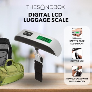 Luggage Scale, 50kg Digital Lcd Luggage Weigh Scale Electronic Hanging  Scale For Travel Suitcase Lug