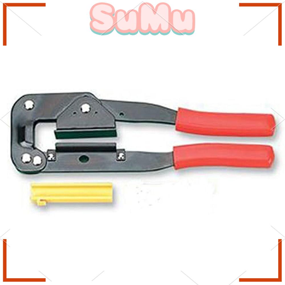 SUMU IDC Crimp Tool, steel 240mm IDC Crimper, hand crimper red black