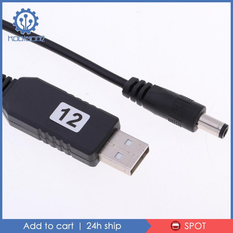 [Koolsoo2] 3ft USB 5v to DC 12V Step Up Converter Voltage Regulator