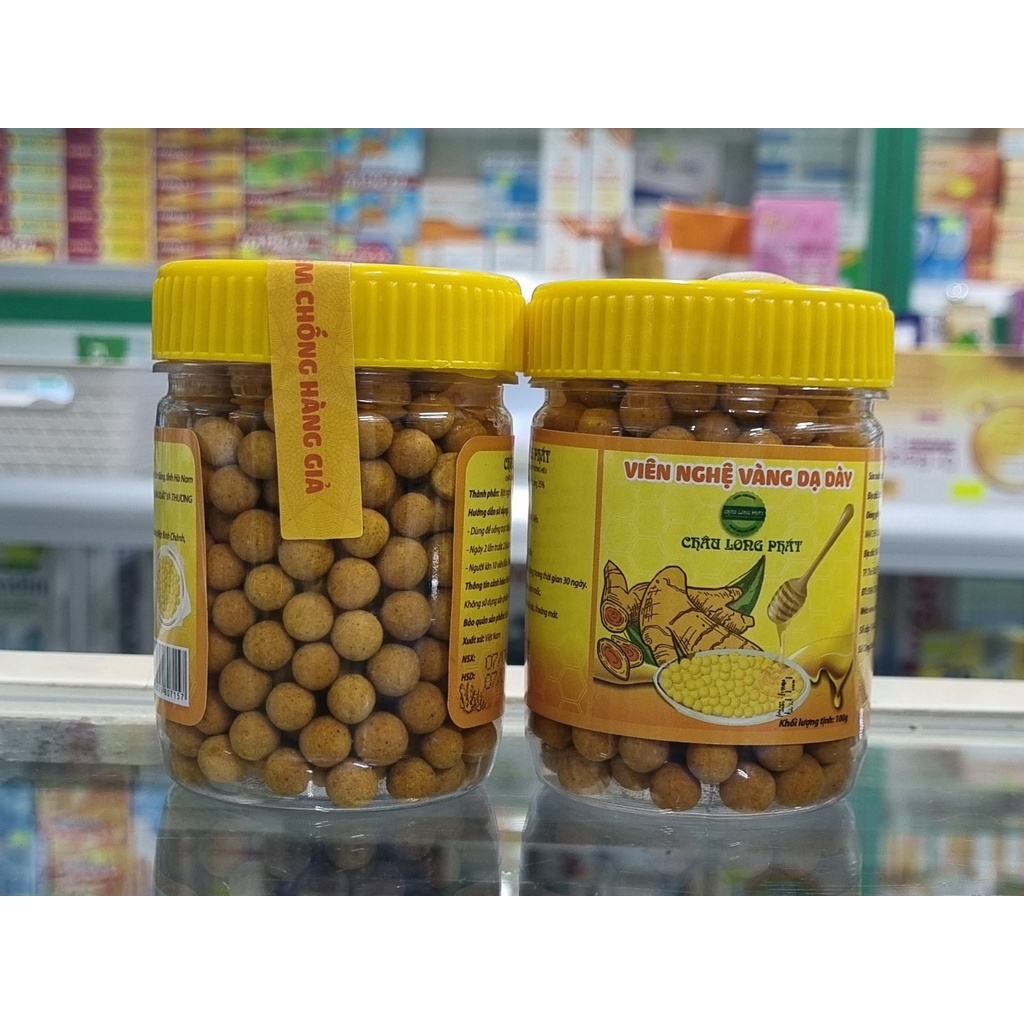 Long Phat Stomach Yellow Turmeric Tablet 100gram - Support To Reduce ...