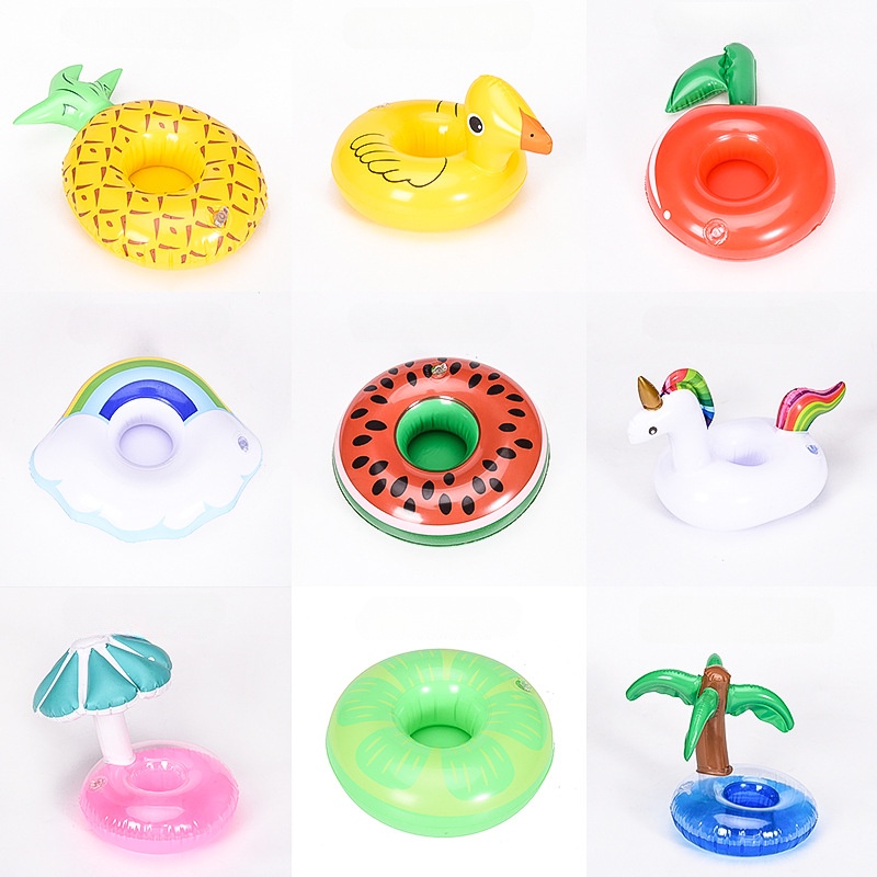 3PCS PVC Inflatable Cup Holder Water Toy Firebird Cup Holder Water ...