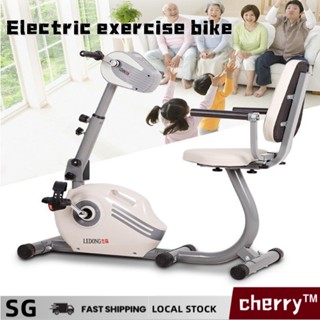 SG stock cherry Exercise Bike Adjustable Recumbent Exercise Bikes Professional Home Gym Spin Bike Rehabilitation Training Equipment Bicycle Shopee Singapore