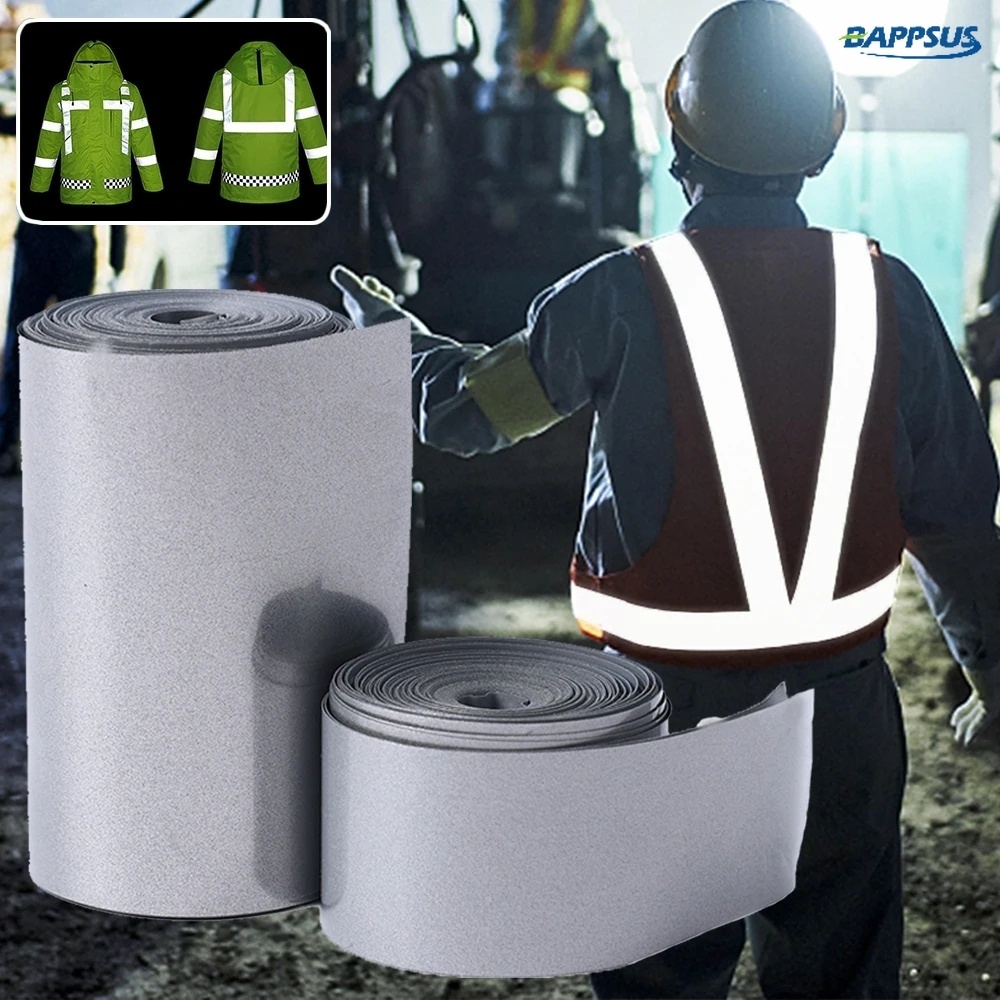 5M/Roll Reflective Heat Transfer Film Safety Reflector Sticker/ Roadway ...
