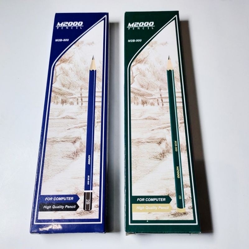 1Pack (12pc) Pensil 2B M2000 Alat Tulis Sekolah Dan Kantor