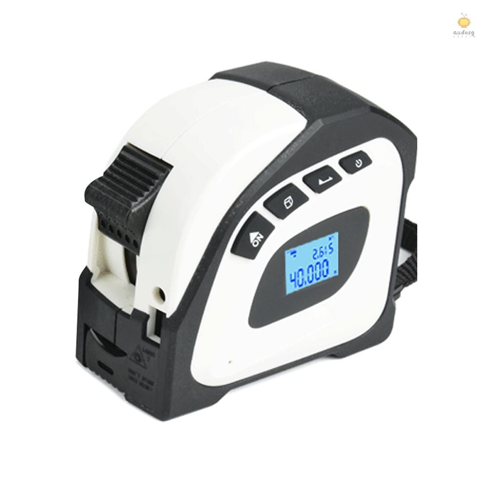 2in1 Laser Rangefinder 5m Tape Measure Ruler LCD Display with Backlight ...