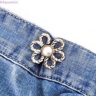 Detachable Metal Heart Waist Sewing-Free Tighten Button for Women Skirt  Pant Detachable Buckle Jeans Reduce Waist Brooch