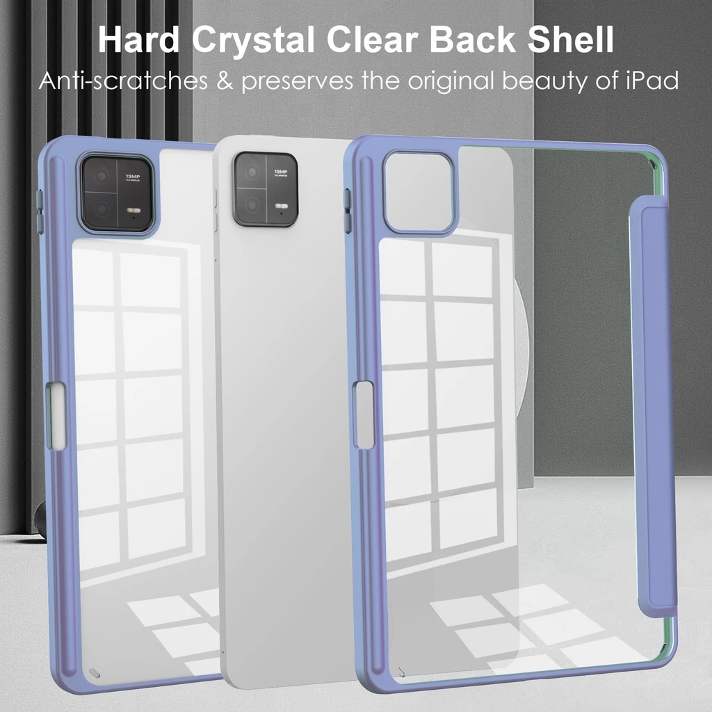 Clear Case Acrylic Xiaomi Redmi Pad 2 11" Mi Pad 7 11.2" / Redmi Pad Pro 12.1 Magnetic With Pen Slot - Gambar 4