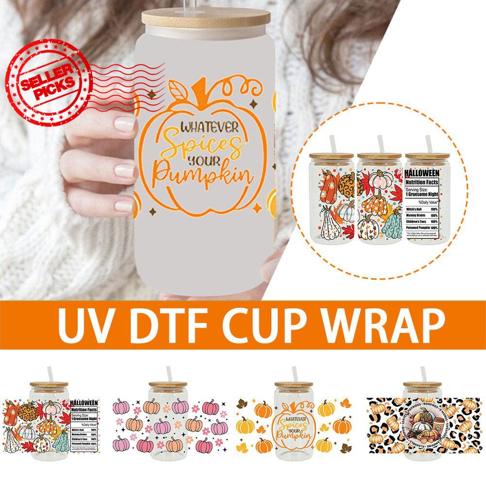 Sticker - Cartoon Christmas UV DTF Cup Wrap Transfer Stickers