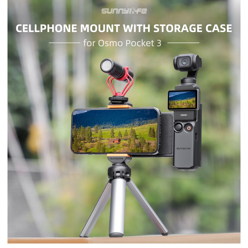 Sunnylife for DJI Osmo Pocket 3 Extended Phone Stand Adapter Protective ...