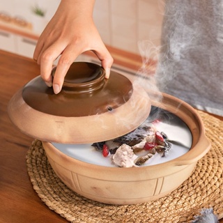 1pc Ceramic Stew Pot Casserole Dish Clay Cooking Shallow Pot Earthen  Cookware With Lid, Hot Pot Soup Pot Traditional Rice Cooking Pot Terracotta  Pot