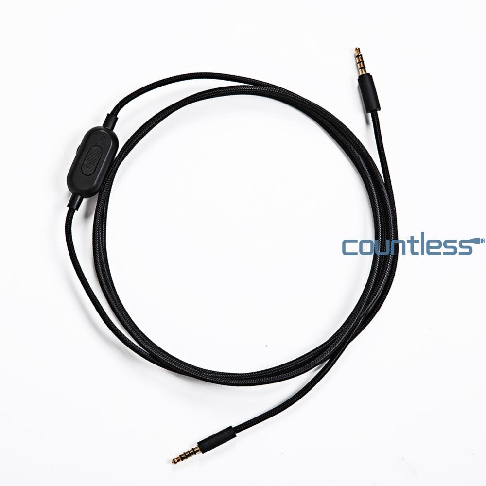 2m 3.5mm Male To Male Headset Audio Cable for Logitech G433 G233 GPRO