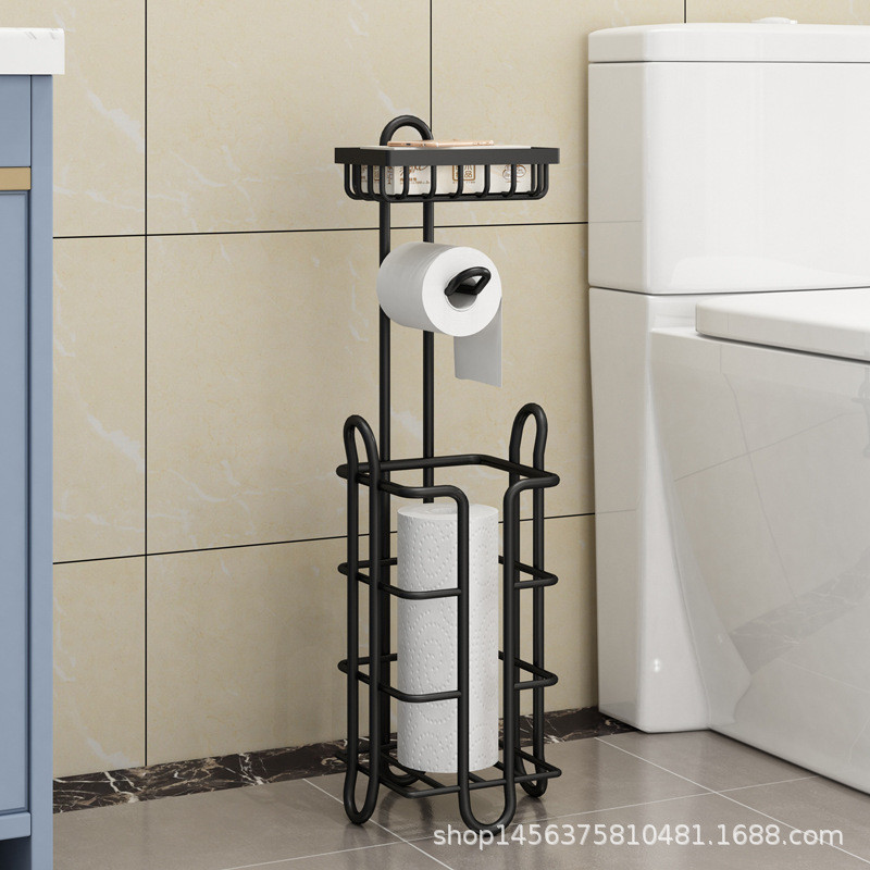 Bathroom Toilet Paper Holder Stainless Steel Floor-standing Toilet ...
