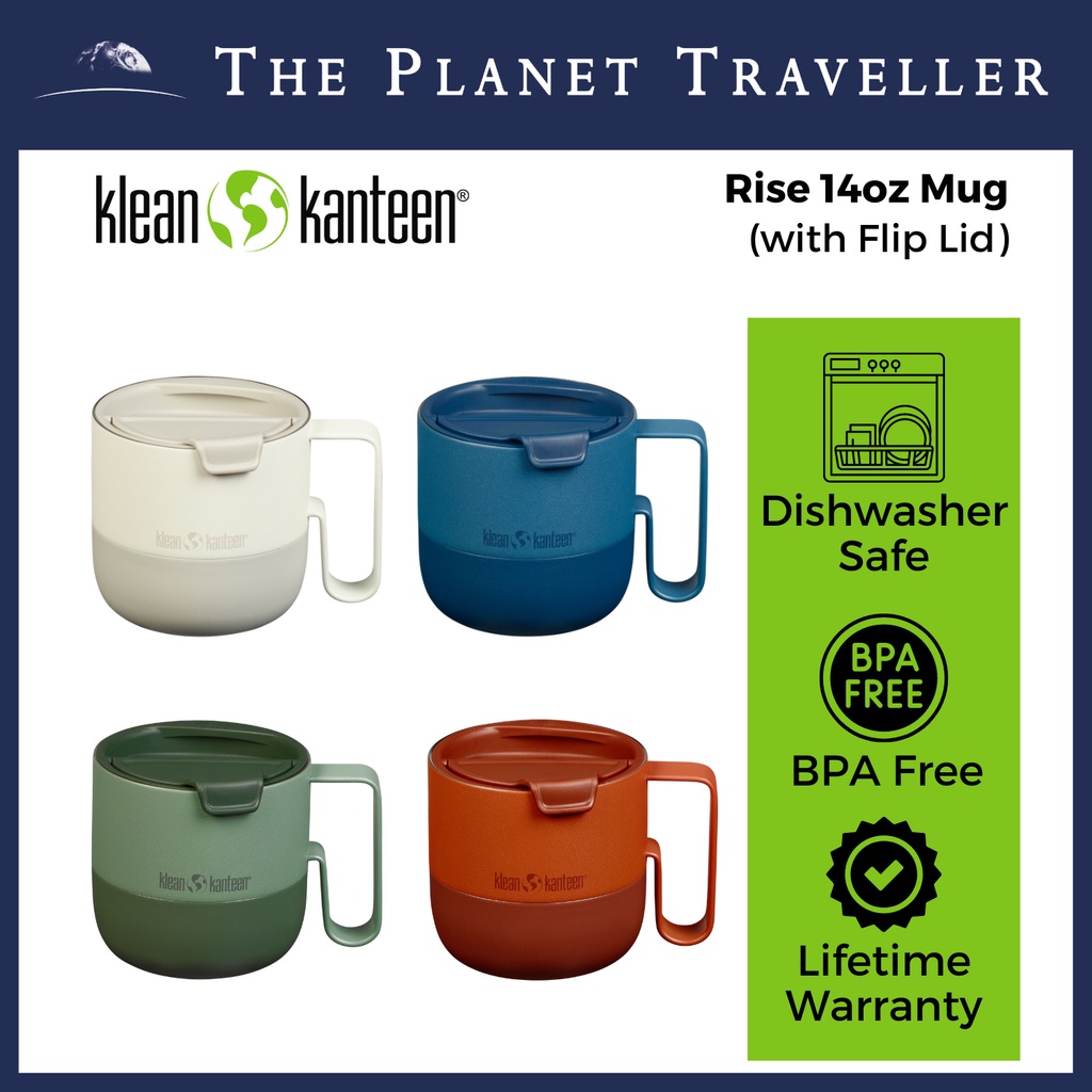 Klean Kanteen Rise 14oz Mug (with Flip Lid) Shopee Singapore