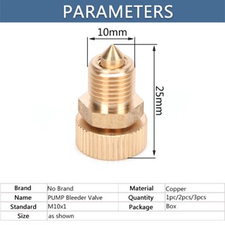 3pcs/set High Pressure Air Bleed Screw Copper 30Mpa 300bar 4500psi ...