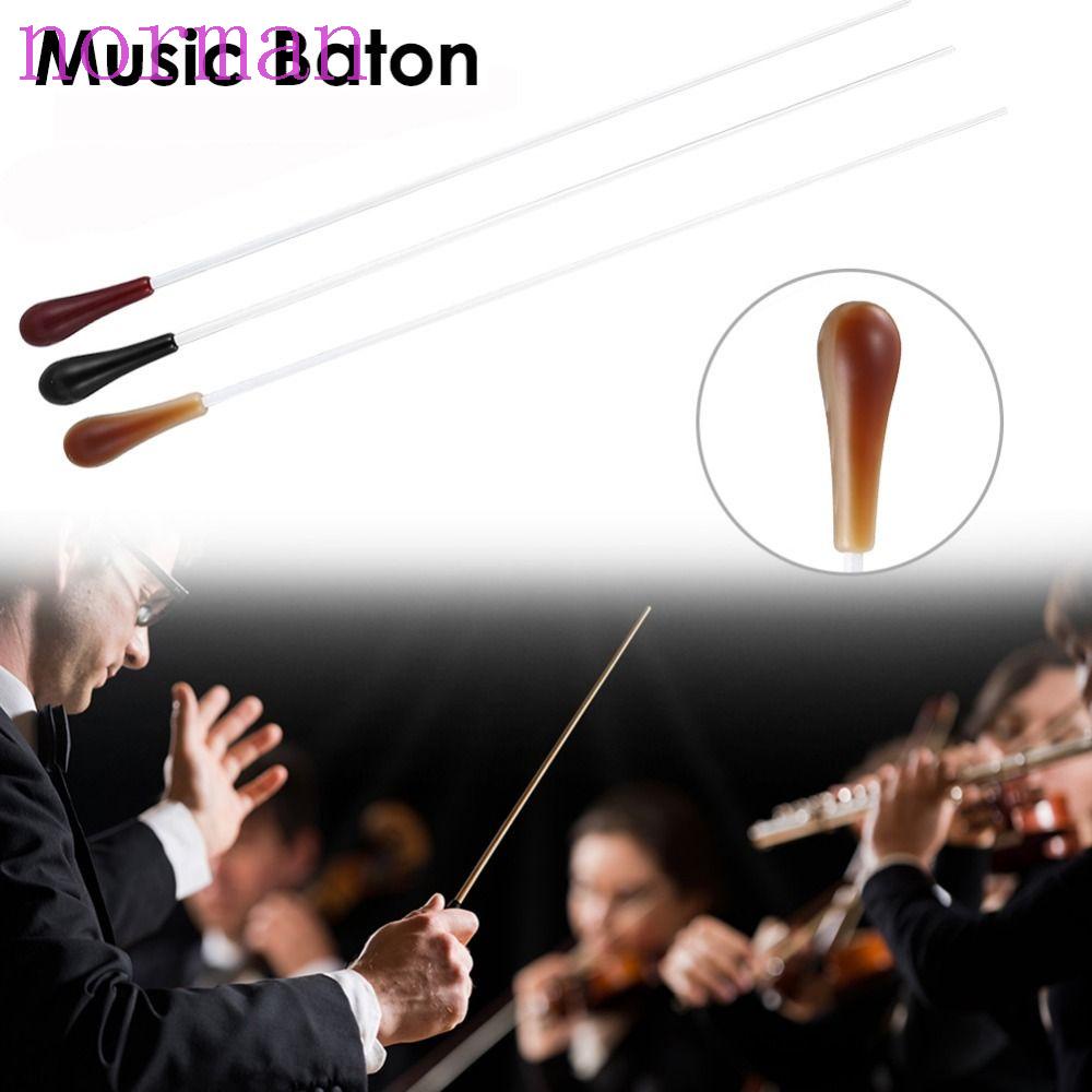 NORMAN Orchestra Band, Fiber Tube Ebony Wood Conductor Stick, Baton