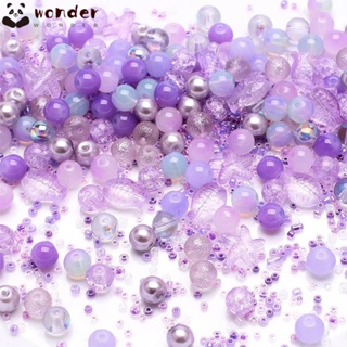 380-440pcs Round Assorted Beads Mixed Assorted Pink Beads Bracelet Beads  and Charms Bracelets