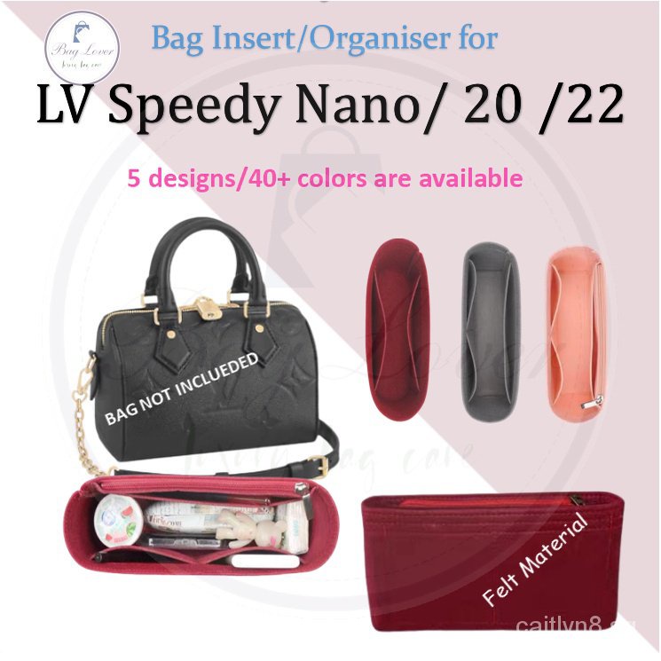  Bag Organizer for LV Nano Speedy Bag - Premium Felt