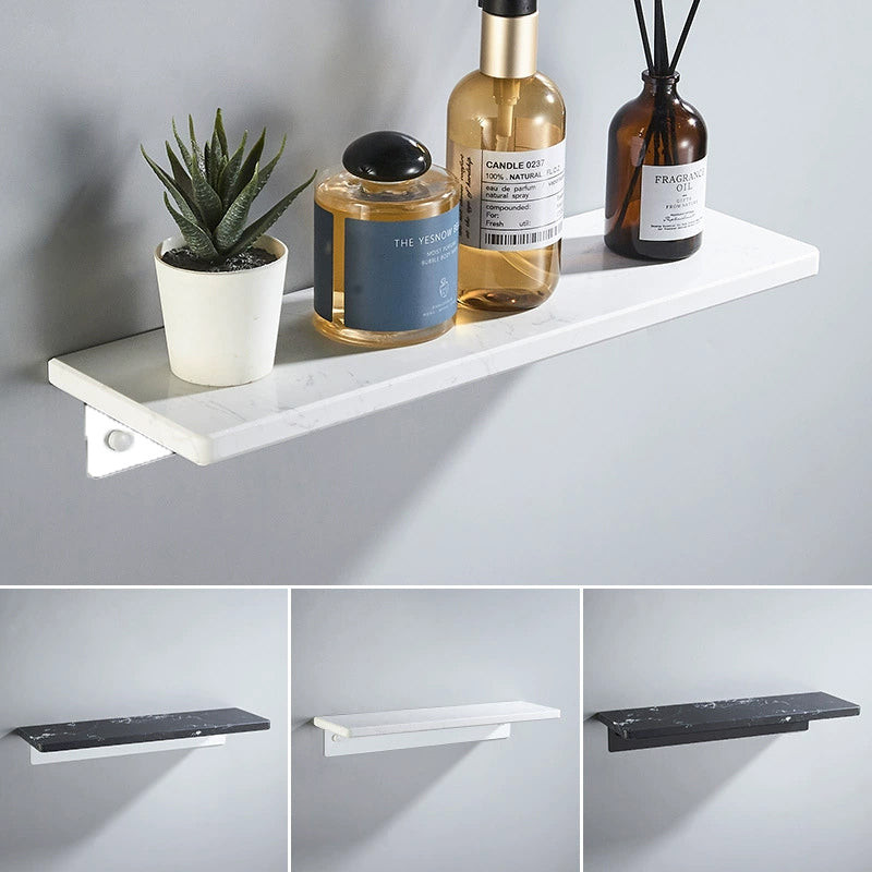 Nordic Luxury Bathroom Marble Storage Rack Non Perforated Bathroom ...