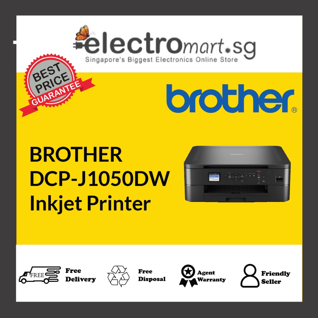 BROTHER DCPJ1050DW Inkjet Printer Shopee Singapore