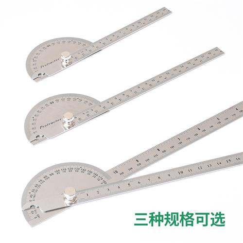 Goniometer DoubleArm Stainless Steel Angle Gauge 180 Degrees