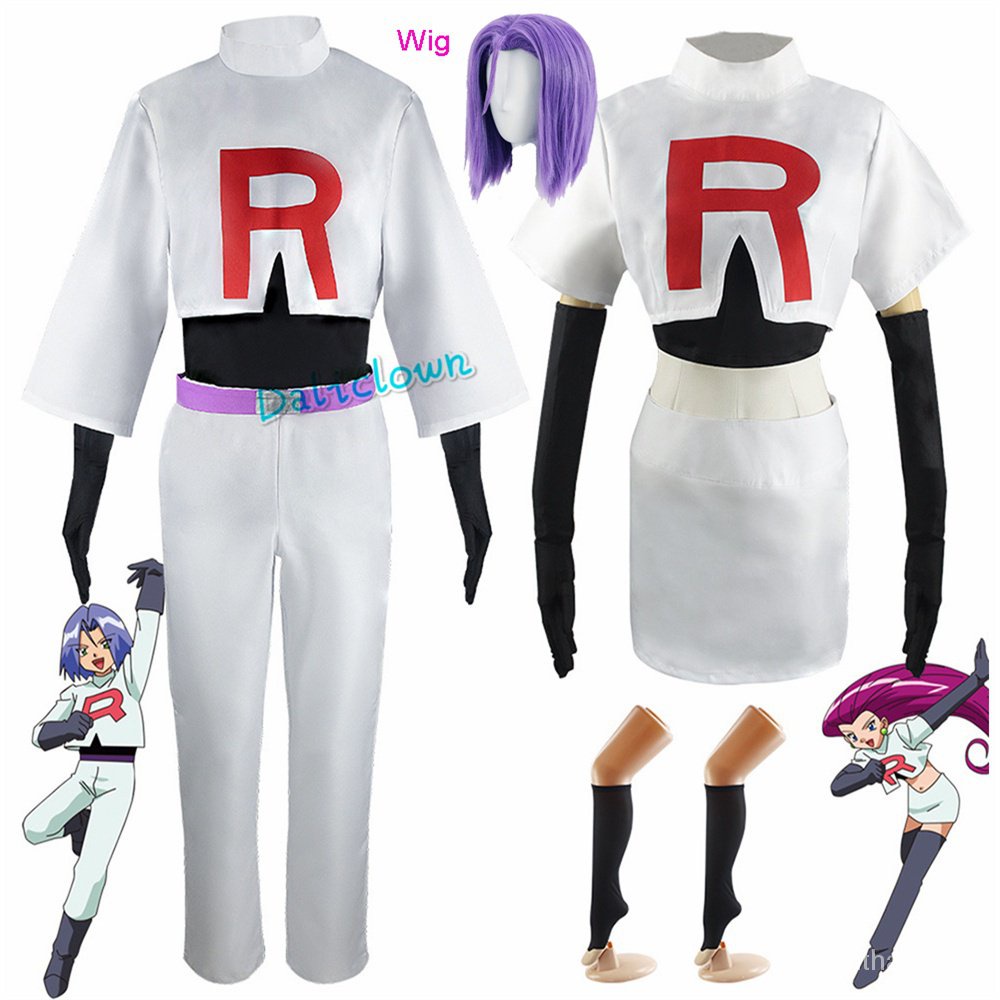 Team Rocket Cosplay Jessie Musashi James Kojirou Halloween Costume Wig ...