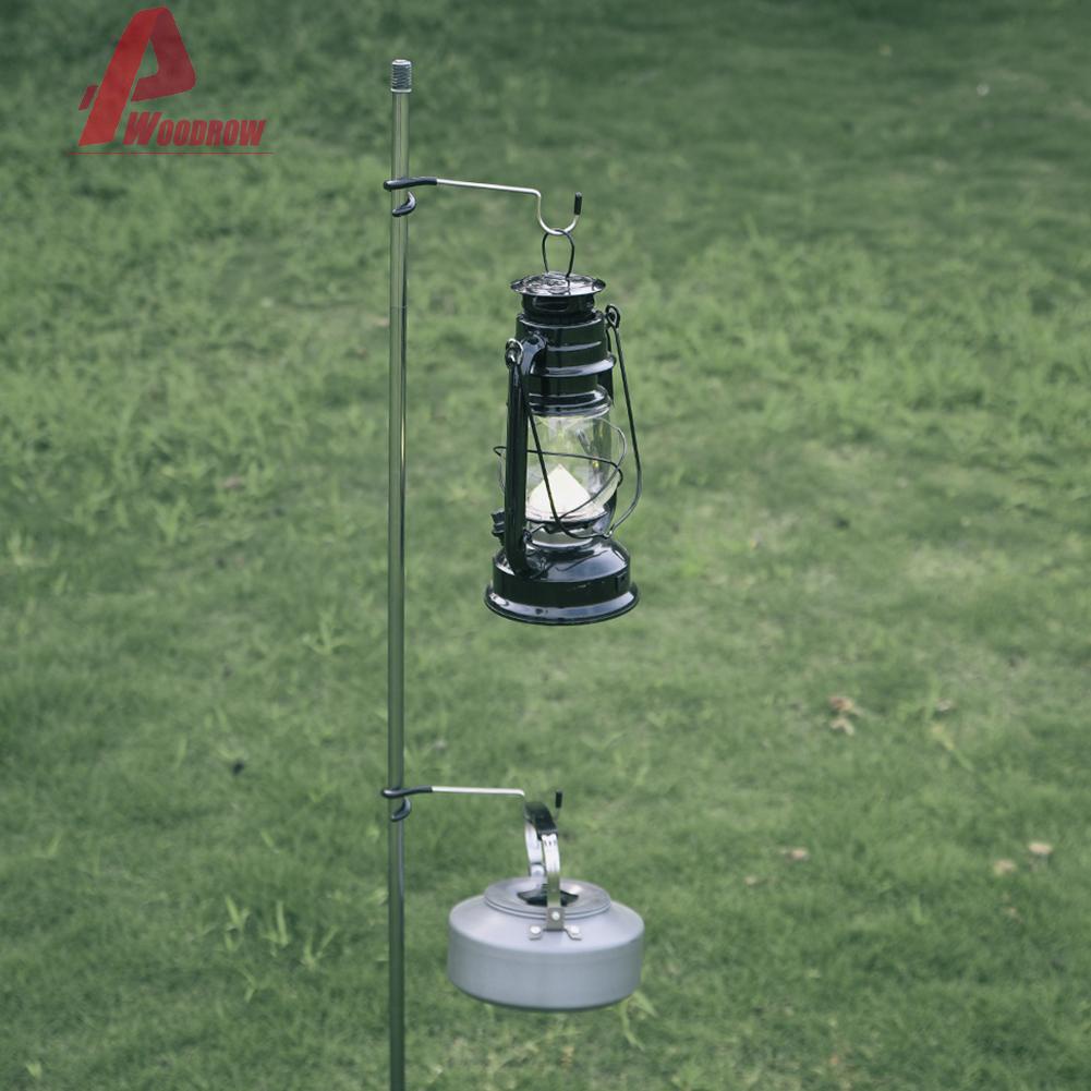 Portable Camp Hunting Fishing Lantern Hanger Outdoor Tent Pole Lamp