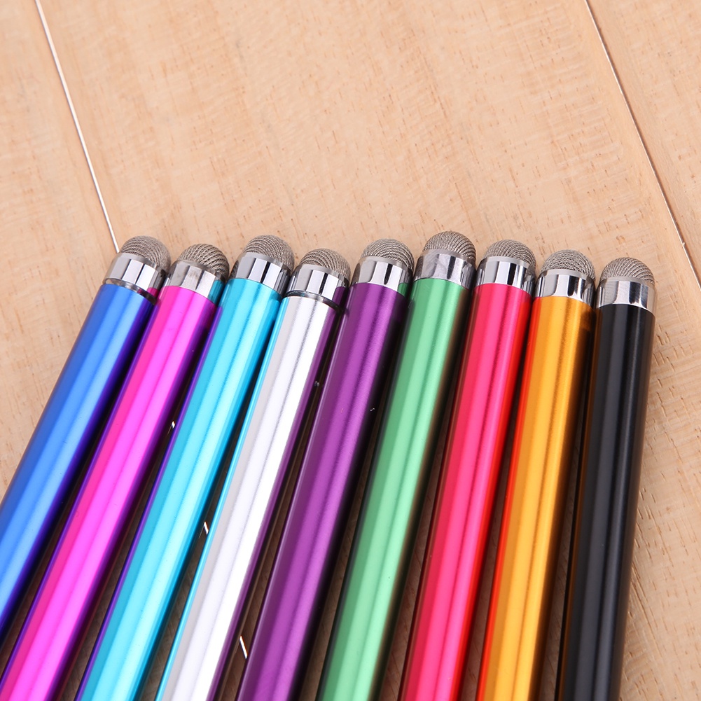Metal Mesh Micro-Fiber Tip Touch Screen Stylus Pen For i-Phone PC ...