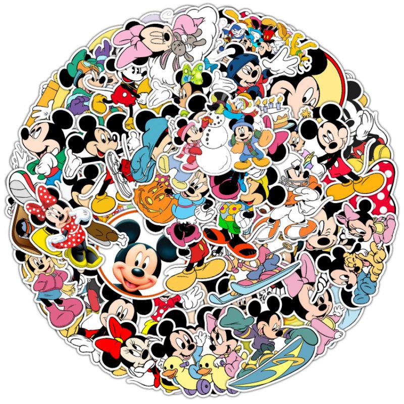 Mickey Party Favors Disney Mickey Mouse Classic Adhesive Vinyl Decals ...