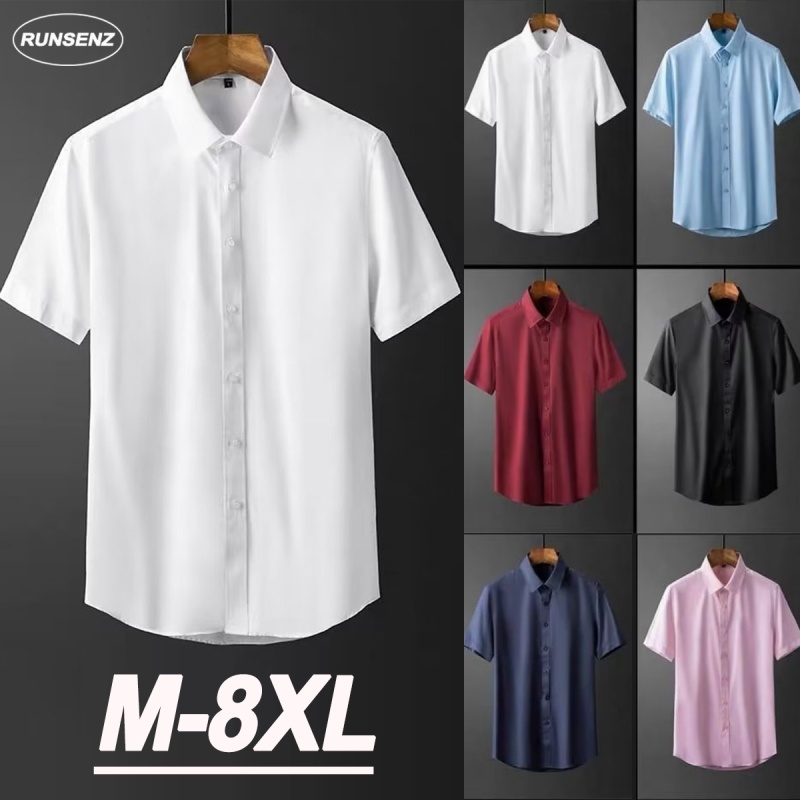 White short sale sleeve business shirts