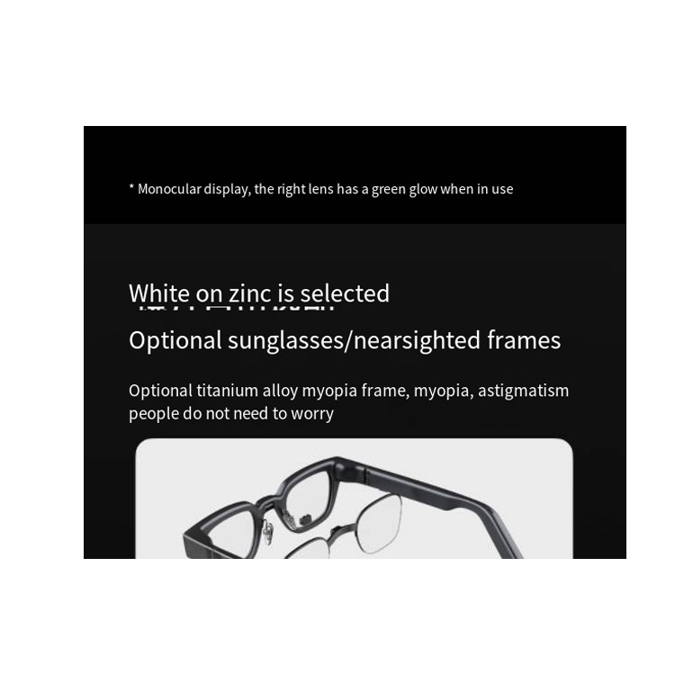 INMO Go Smart AR glasses True wireless ultralightweight AI Assistant Glasses Music/call